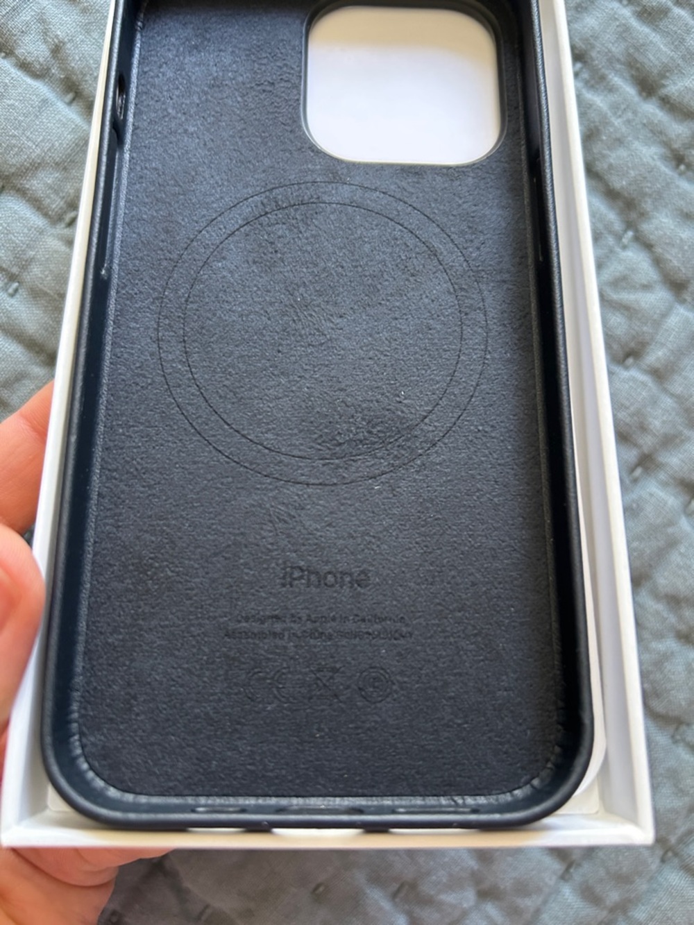 NWT iPhone 13 Pro Black Leather Case Magsafe - Picture 5 of 5